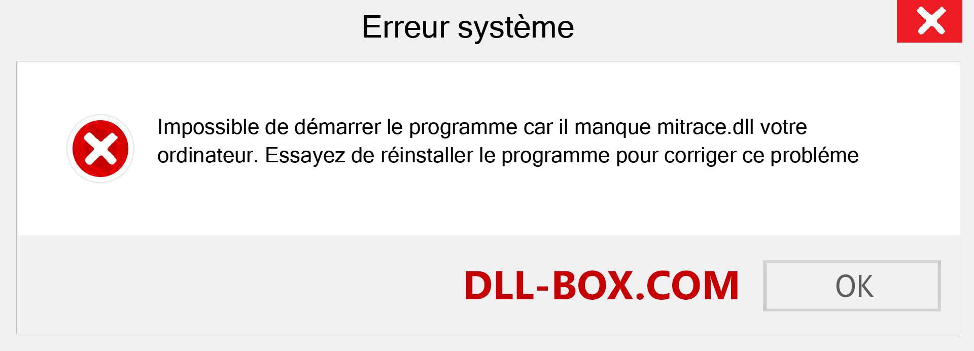 Le fichier mitrace.dll est manquant ?. Télécharger pour Windows 7, 8, 10 - Correction de l'erreur manquante mitrace dll sur Windows, photos, images